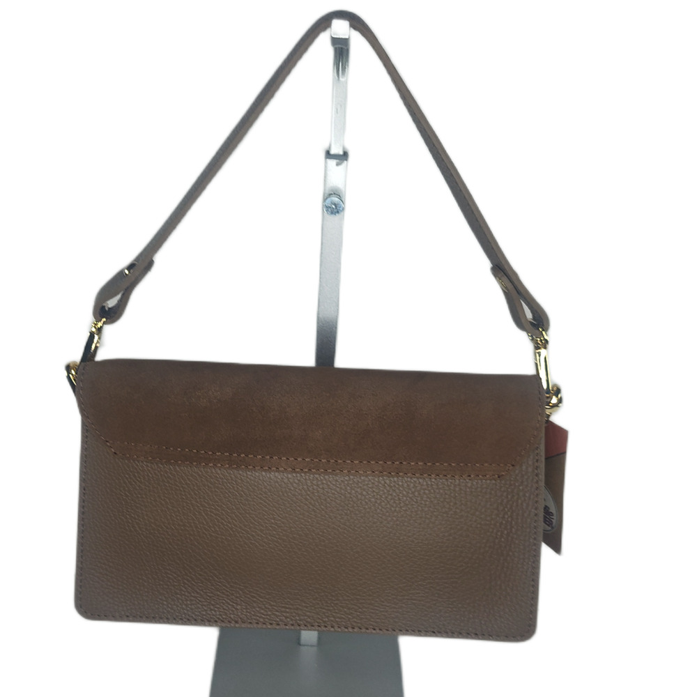 Charlie Leather Zilvia Green/Olive Small Suede & Pebbled Handbag/Crossbody-NWT - Picture 2 of 11